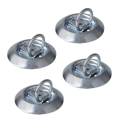 Abbildung von 4 x Zurrmulde rund Ø 97mm Anhänger Zurröse Telleröse 250kg Zurrbügel
