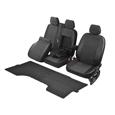 Abbildung von Passgenaue Sitzbezüge Viva und Gummifußmatten kompatibel mit Iveco Daily ab 2014 EIN Set