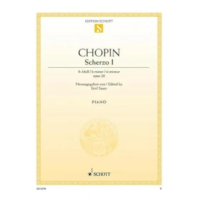 Abbildung von Scherzo h Moll: op. 20. Klavier.: piano. (Edition Schott Einzelausgabe)
