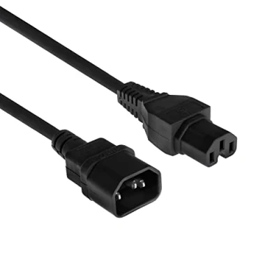 Abbildung von ACT Warmgerätekabel 1,2m C14 Stecker auf C15 Buchse, Stromkabel Verlängerung AK5233