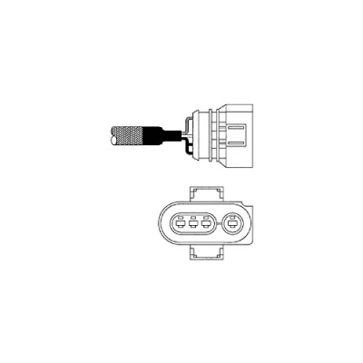 Abbildung von DELPHI ES10568 12B1 Lambdasonde Fingersonde, beheizt AUDI: A4 B5 Avant, A6 C5 Limousine, VOLKSWAGEN: GOLF 3, TRANSPORTER 4 Bus