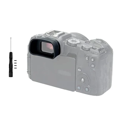Abbildung von Große Augenmuschel aus Weichem Silikon für Canon EOS R8 RP Full Frame Spiegellose Kamera