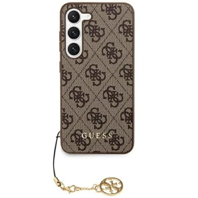 Abbildung von Guess GUHCS24MGF4GBR Hülle für S24+ S926 braun hardcase 4G Charms Collection