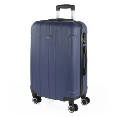 Abbildung von ITACA Handgepäck Koffer Trolley Reisekoffer Mit Rollen und Hartschalenkoffer für Vielreisende. Jeansblau 771150