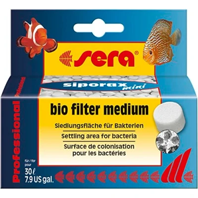 Abbildung von sera 6853 siporax mini Professional 35 g Hochleistungs Filtermaterial speziell für kleinere Aquarien &amp; Filter, ideal Innenfilter im Aquarium, wie z.B. den fil 60 oder 120