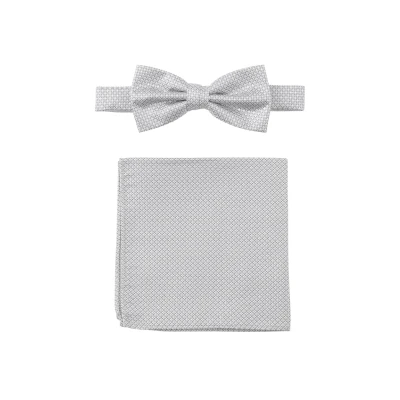 Abbildung von Prince Bow Tie IM Micro Design Fliege, Herren, Größe: One Size, Silber