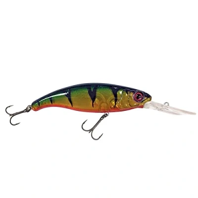 Abbildung von Fox Rage Slick Stick DR 9cm 15gr Floating 0 4,5m UV Original Perch (mit Ratsche) Wobbler