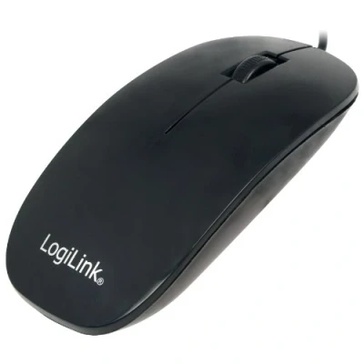 Abbildung von LogiLink Computermaus mit USB Anschluss optischem Sensor und 1000 DPI Abtastung für höchste Präzision schnelles Arbeiten