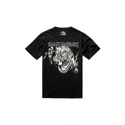 Abbildung von Brandit IRON Maiden Design GLOW IN THE DARK Pigment Tshirt print, Herren, Größe: 3XL, Black