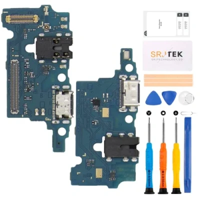 Abbildung von SRJTEK für Samsung Galaxy M51 Dock Connector Ersatz Ladeanschluss 515 Kopfhöreranschluss SM M515F mit Mikrofon/Audioanschluss/Antenne Reparatursets