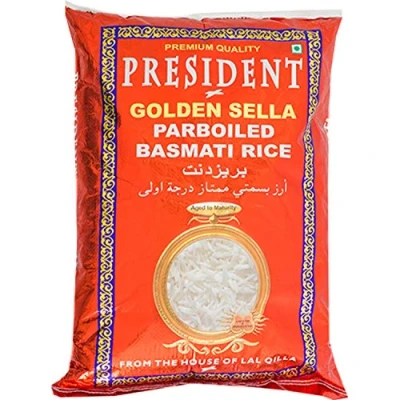 Abbildung von PRESIDENT Basmati Reis Golden Sella, 20er pack (1 X 20 KG)