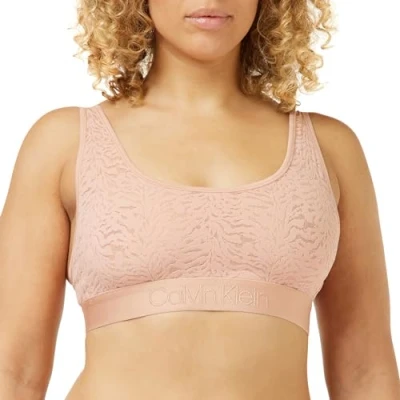 Abbildung von Calvin Klein Underwear Unlined Bralette Triangel BH, Damen, Größe: Small, Apricot