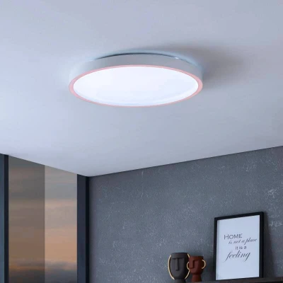 Abbildung von Eglo 900409 Deckenleuchte MONTEMORELOS Z Kunststoff m.Kristalleffekt weiss LED 34,5W 2700 6500K H:7cm Ø57cm dimmbar mit Connect Funktion