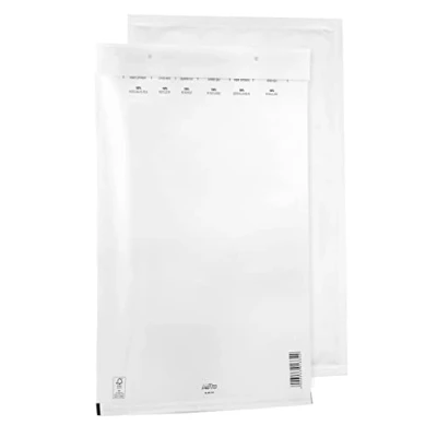 Abbildung von 10 Luftpolsterumschläge Polsterumschlag Versandtaschen Bantex I9 (320 x 455 mm) 19/I, Weiß, mit Selbstklebeverschluss