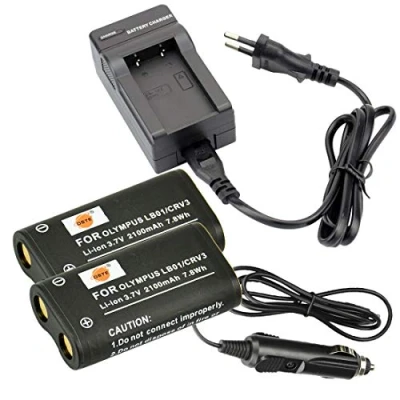 Abbildung von DSTE®（2 Pack） Ersatz Batterie und DC78E Reise Ladegerät Compatiblet für CR V3 C3000 C3040 C 2100UZ 211 211Z 3000 3030 3030Z 3040 3040Z 4000 5050 5050Z 700 700UZ 720