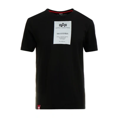 Abbildung von Alpha Industries Tshirt print, Herren, Größe: Small, Black