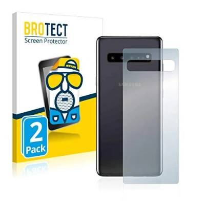 Abbildung von BROTECT Entspiegelungs Schutzfolie für Samsung Galaxy S10 5G (Rückseite) (2 Stück) Matte Displayschutz Folie, Anti Reflex, Fingerprint