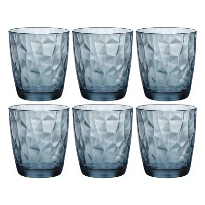 Abbildung von Bormioli Rocco Wassergläser Diamond Blau 300 ml 6 Stücke