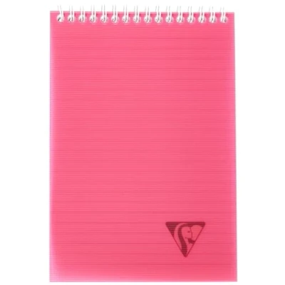 Abbildung von Clairefontaine 328646C Spiralblock Linicolor (DIN A5, 14,8 x 21 cm, liniert, mikroperforiert, 80 Blatt) 1 Stück farbig sortiert