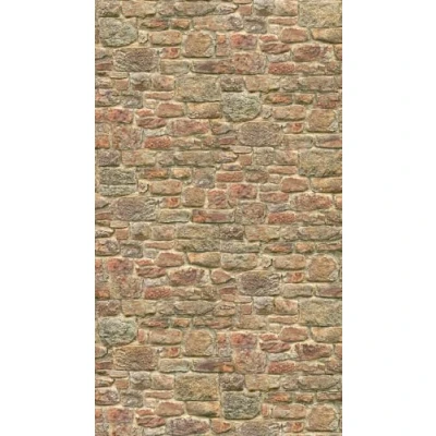 Abbildung von living walls Fototapete, matt gemustert neutral, Steinwand Steinoptik Tapeten Wohnzimmer Schlafzimmer Küche Design Büro