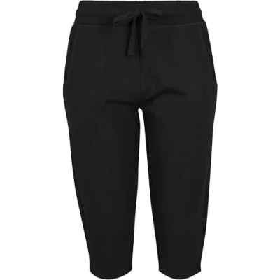 Abbildung von Build Your Brand Women&#039;s BY067 Ladies Terry 3/4 Jogging Pants Jogginghose, Black, x_s