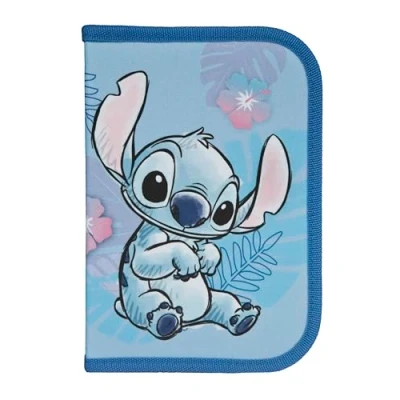 Abbildung von Scooli Gefülltes Schüleretui Stitch Federmäppchen mit hochwertigen Stiften &amp; Zubehör Ideal für Schule, Freizeit und unterwegs ab 6 Jahren
