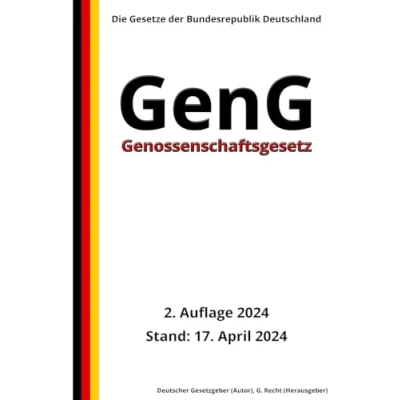 Abbildung von Genossenschaftsgesetz GenG, 2. Auflage 2024: Die Gesetze der Bundesrepublik Deutschland