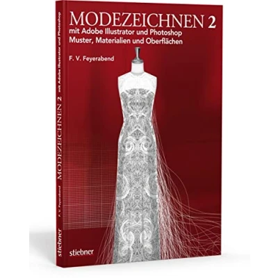 Abbildung von Modezeichnen 2 mit Adobe Illustrator und Photoshop. Muster, Materialien Oberflächen