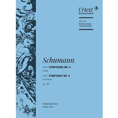 Abbildung von Symphonie Nr. 4 d moll op. 120 Fassung von 1851 Breitkopf Urtext Studienpartitur (PB 5338)