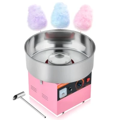 Abbildung von VEVOR Kommerzielle Zuckerwattemaschine Elektrisch 1kW Rosa Zuckerwattegeräte