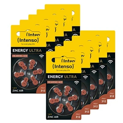 Abbildung von INTENSO Hörgeräte Batterien Set Energy Ultra A Knopfzelle