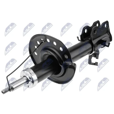 Abbildung von NTY A NS 040 Stoßdämpfer Vorderachse links Gasdruck Federbein oben Stift NISSAN: Juke (F15) 1.6, 1.2 DIG T, 1.6 T NISMO RS