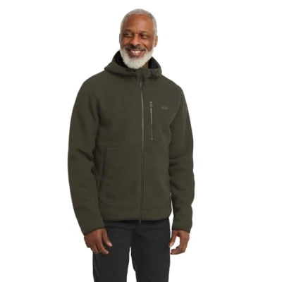 Abbildung von Jack Wolfskin LAKE Ridge Hooded Fleecejacke, Herren, Größe: Medium, Obsidian moss