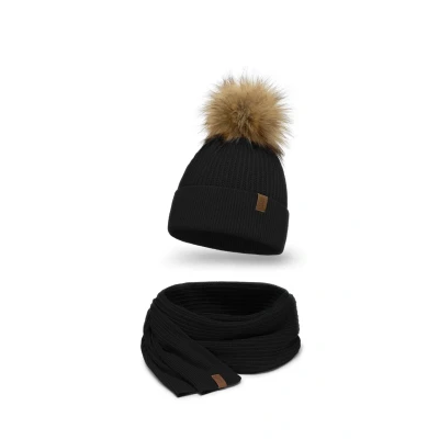 Abbildung von Vivisence SET Schal, Damen, Größe: One Size, Black