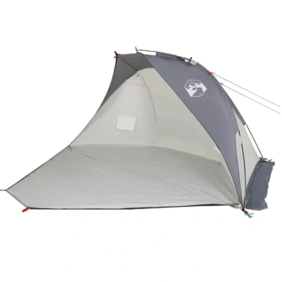 Abbildung von Vidaxl Strandzelt 268x223x125 cm Grau Ideal für Sommertage