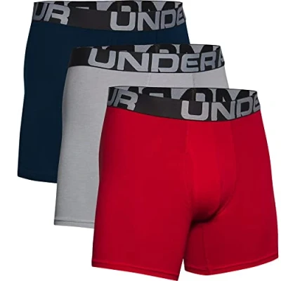 Abbildung von Under Armour Charged 3 PACK Panties, Herren, Größe: Small, Red