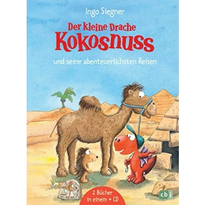 Abbildung von der kleine Drache Kokosnuss und seine abenteuerlichsten Reisen: Doppelband mit CD Zum Lesen: Vulkan Alarm auf ... Tempel (Kokosnuss Sammelbände, Band 9)