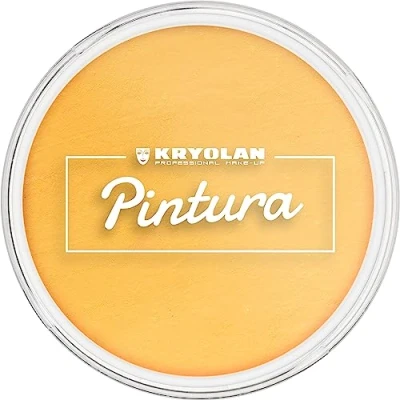 Abbildung von Kryolan Pintura Water Color Schminke 25ml, Farben: Yellow, Waschbar, Vegan, ohne Parfüm, Parabene, Glutenfrei ideal für Kinder, Party, Karneval, Fasching &amp; Halloween (Yellow)