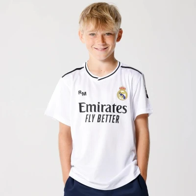 Abbildung von Real Madrid Home Trikot Saison 24/25, Weiß, 8 Years, Replik Shirt Mit Offizieller Lizenz