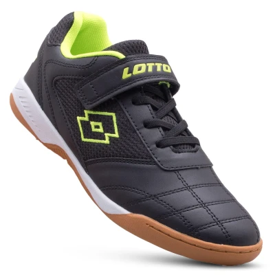 Abbildung von Lotto Schuhe WHIZZER K Kinder Low Top Sneaker 2600120K Schwarz /Gelb