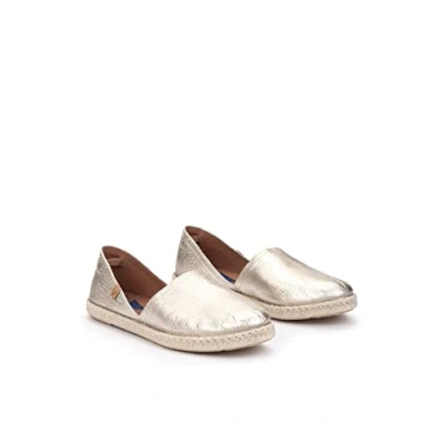 Abbildung von VERBENAS Espadrille &quot;CARMEN NUCLEO METAL&quot;, Slipper, Sommerschuh, Strandschuh im Metallic Look