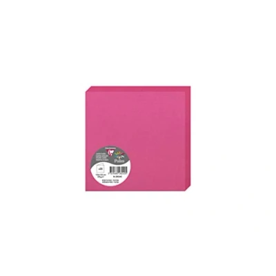 Abbildung von Clairefontaine 2824C Packung (mit 25 Doppelkarten Pollen, Gefaltet, 135 x mm) 210g, fuchsia