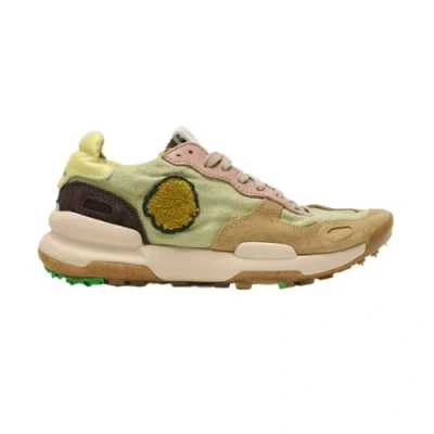 Abbildung von Satorisan Chacrona Linen Casual Sneaker Damen Vintage Leder und Leinen Sportschuhe Farbe Lichen Green Größe 37