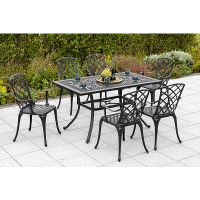 Abbildung von MERXX Garten Essgruppe &quot;Rhodos&quot;, (Set, 7 tlg.), 6 Sessel, Tisch