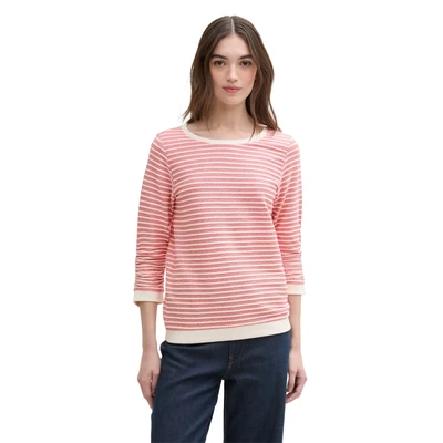 Abbildung von TOM TAILOR Denim Sweatshirt mit gestreifter Optik