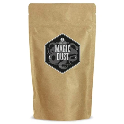 Abbildung von Ankerkraut Magic Dust, BBQ Rub, Marinade für Fleisch, Gewürzmischung zum Grillen, 250g im aromadichten Beutel Nachfüllen