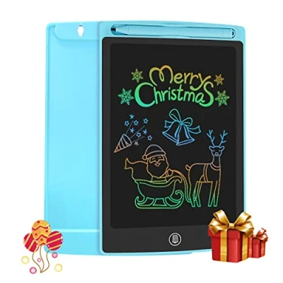 Abbildung von HOMESTEC LCD Schreibtafel 8,5 Zoll, Buntes Display Kinder Spielzeug für Notieren/Zeichnen, Optimaler Papierersatz, Kinderspielzeug ab 3 Jahre (Blau)