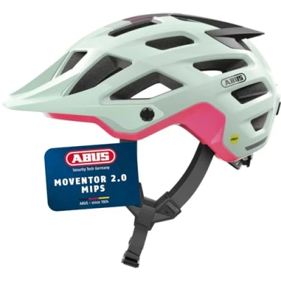 Abbildung von ABUS MTB Helm Moventor 2.0 MIPS Fahrradhelm mit Aufprallschutz für den Geländeeinsatz All Mountain Helm, Unisex Mint, Größe M