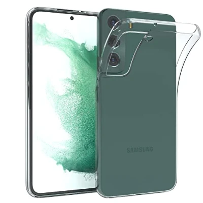 Abbildung von EAZY CASE Hülle kompatibel mit Samsung Galaxy S22 5G Schutzhülle Silikon, Ultra dünn, Slimcover, Handyhülle, Silikonhülle, Backcover, Durchsichtig, Klar Transparent