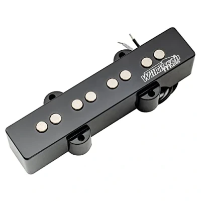 Abbildung von Wilkinson WOJB Vari Gauss Keramik 4 Saiter Jazz Bass Tonabnehmer Hals Pickup für JB Style E Bass, Schwarz
